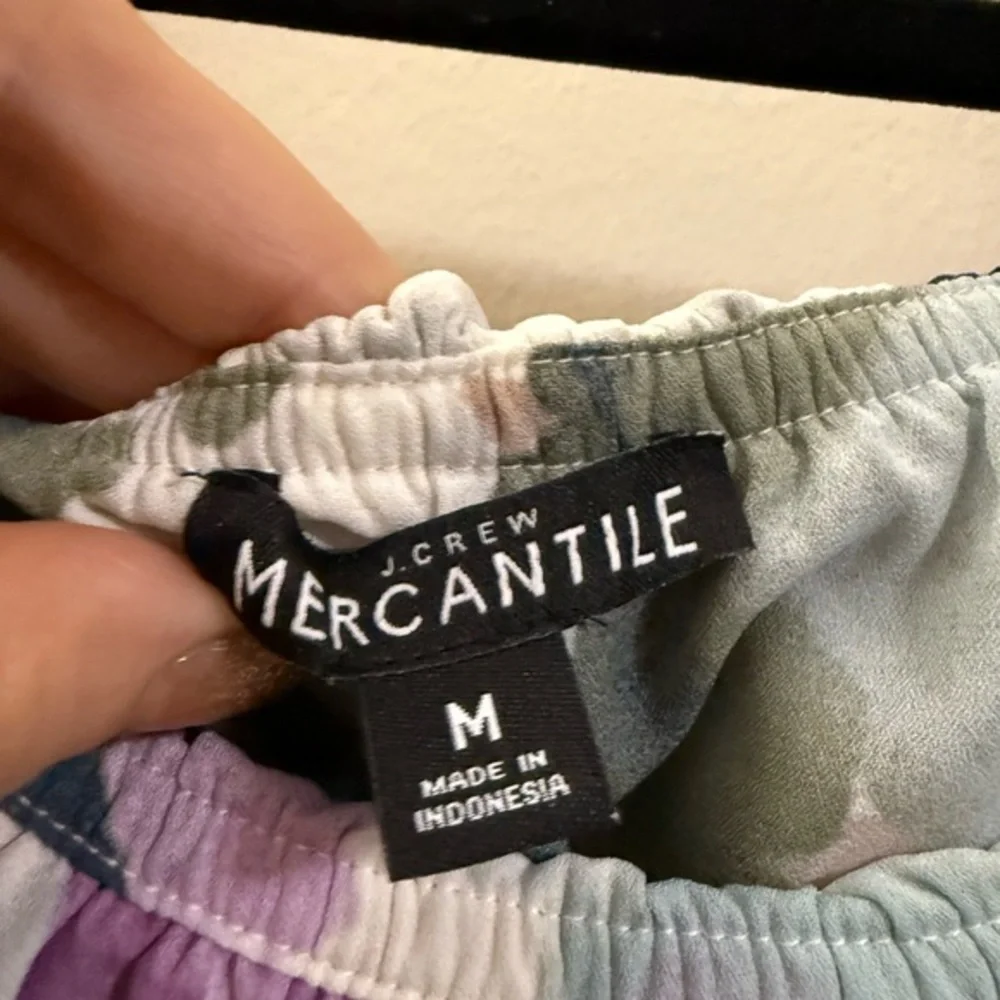 J. Crew Mercantile Watercolor Off the Shoulder‎ Floral Top - M